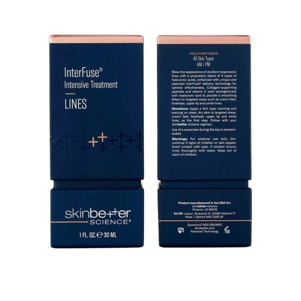 A box of skin better intensive treatment lines