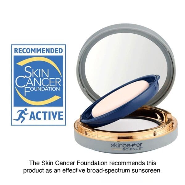A picture of the skin cancer foundation 's recommended product.