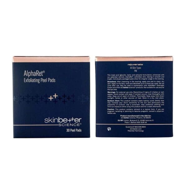 A box of cosmetics with the words " aqualift diagnostics."