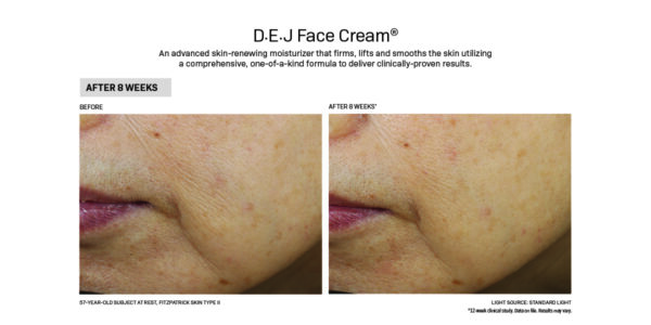 I use DEJ Face Cream before and after.