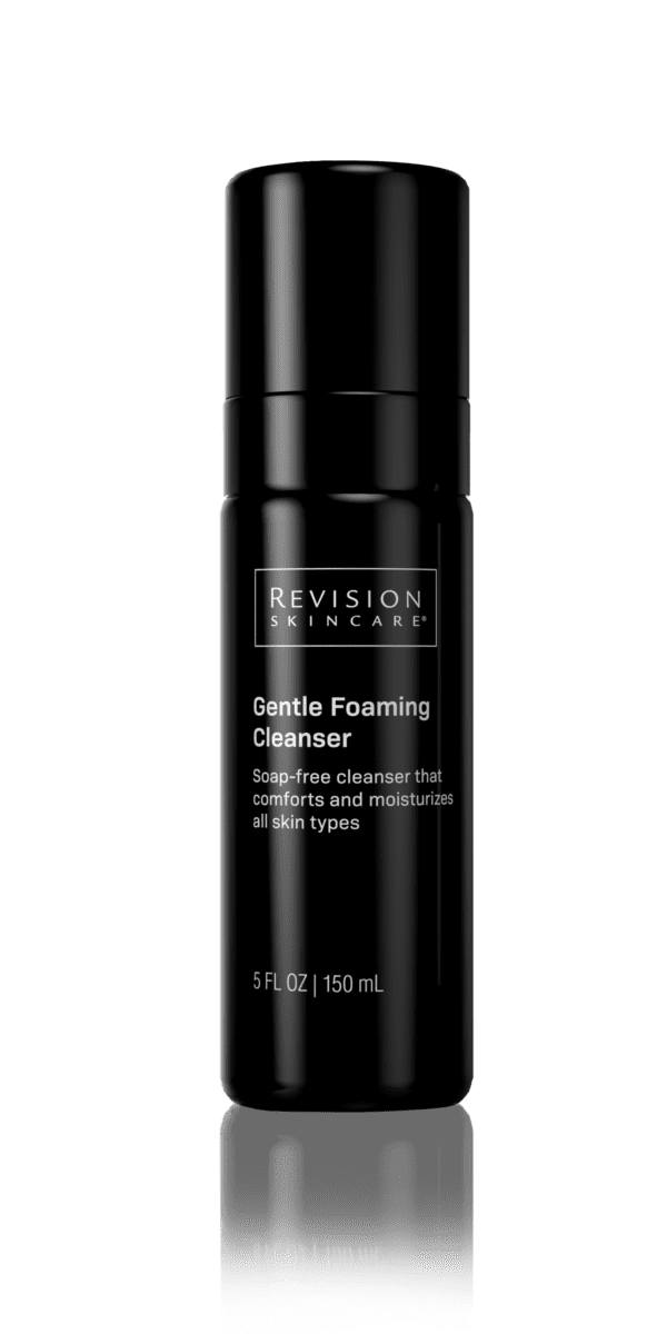 A tube of Gentle Foaming Cleanser on a white background.