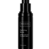 A black bottle of Hydrating Serum on a white background.